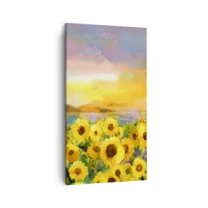 Impression sur toile - Image sur toile - Le soleil lui-même est descendu sur terre - 45x80 cm
