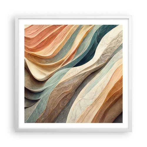 Affiche dans un cadre blanc - Poster - Le moment avant le changement - 60x60 cm