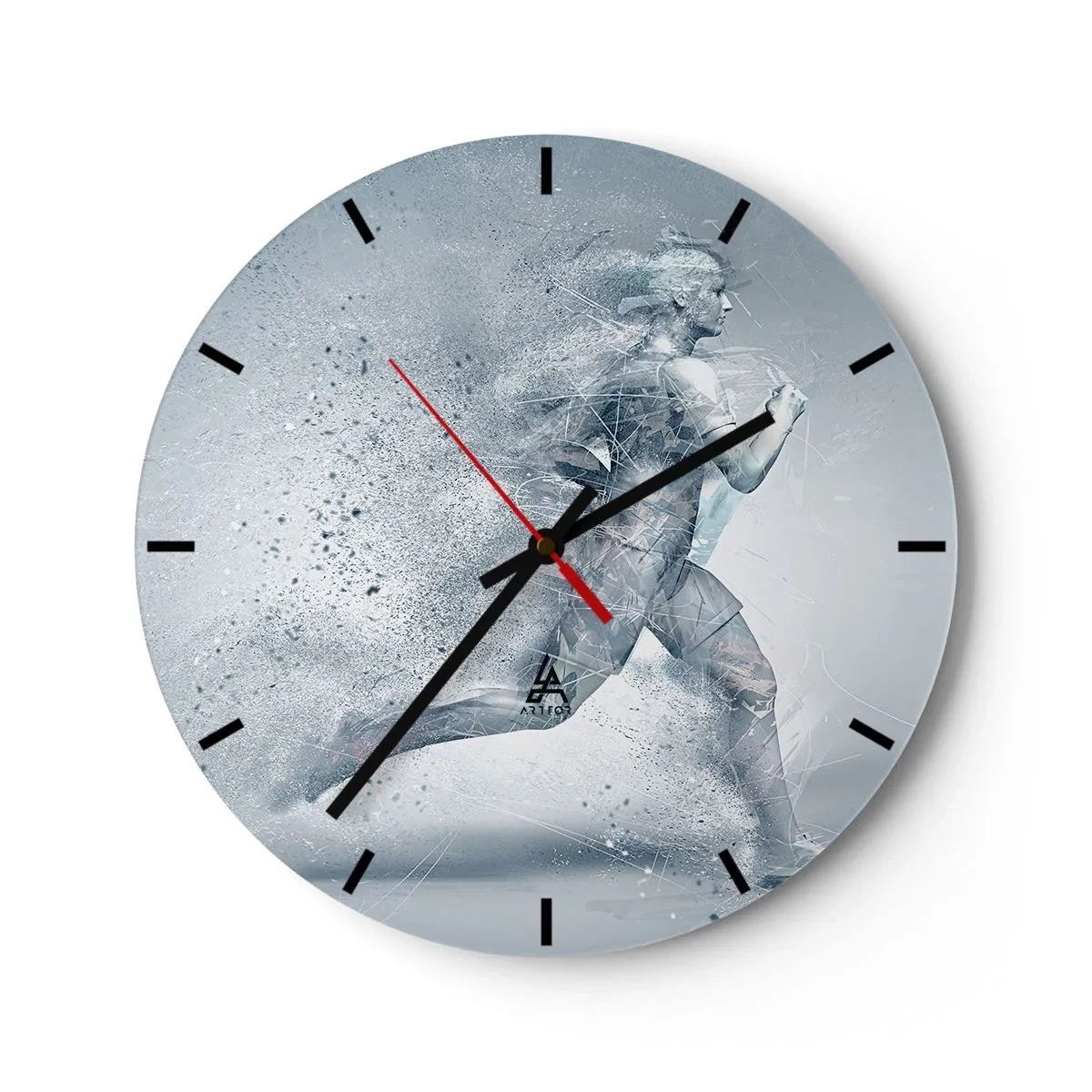 Horloge murale - Pendule murale - Une énergie cristalline - 40x40 cm