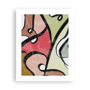 Affiche - Poster - Pirouettes parmi les couleurs - 40x50 cm