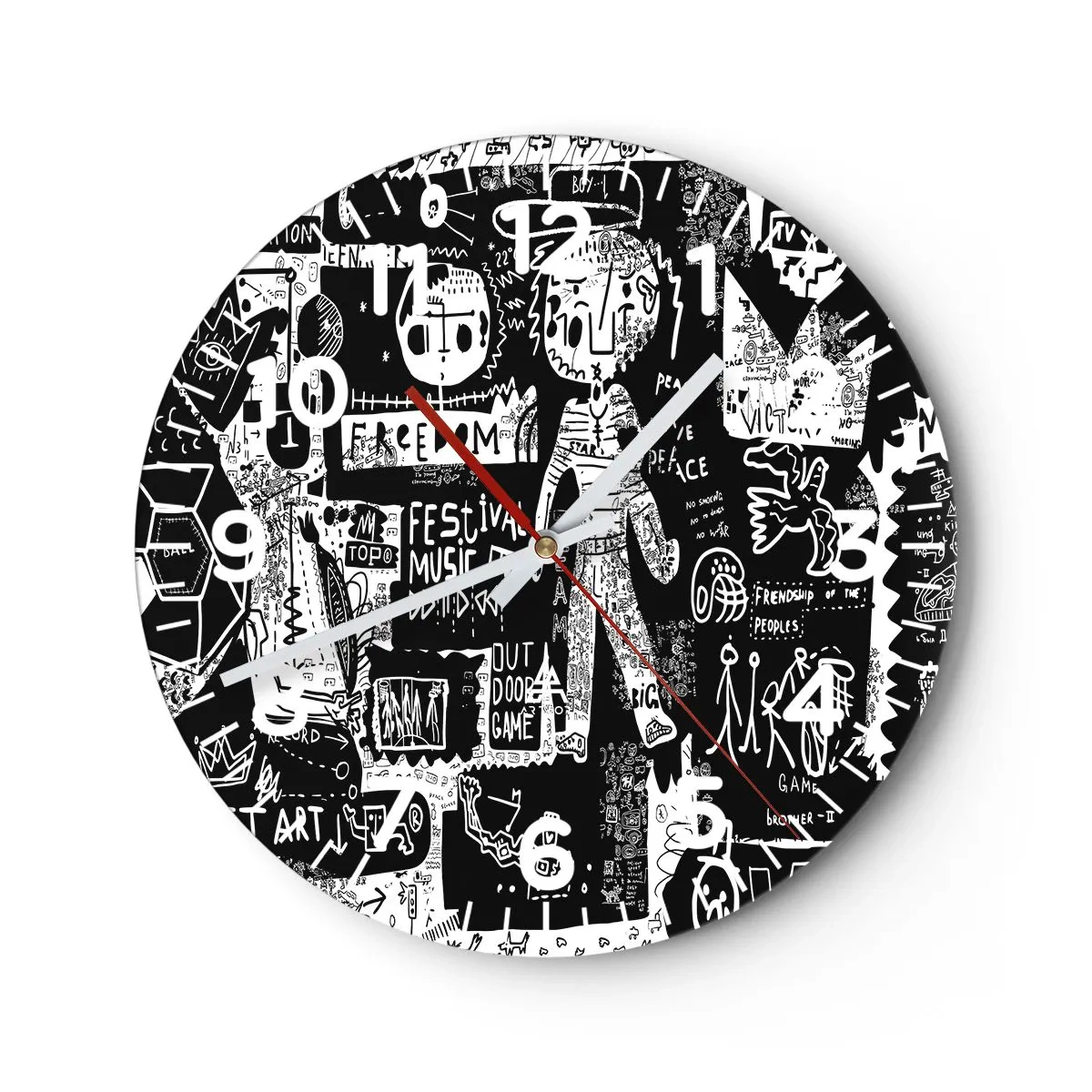 Horloge murale - Pendule murale - Jeunesse spirituelle de loi et de joie - 30x30 cm