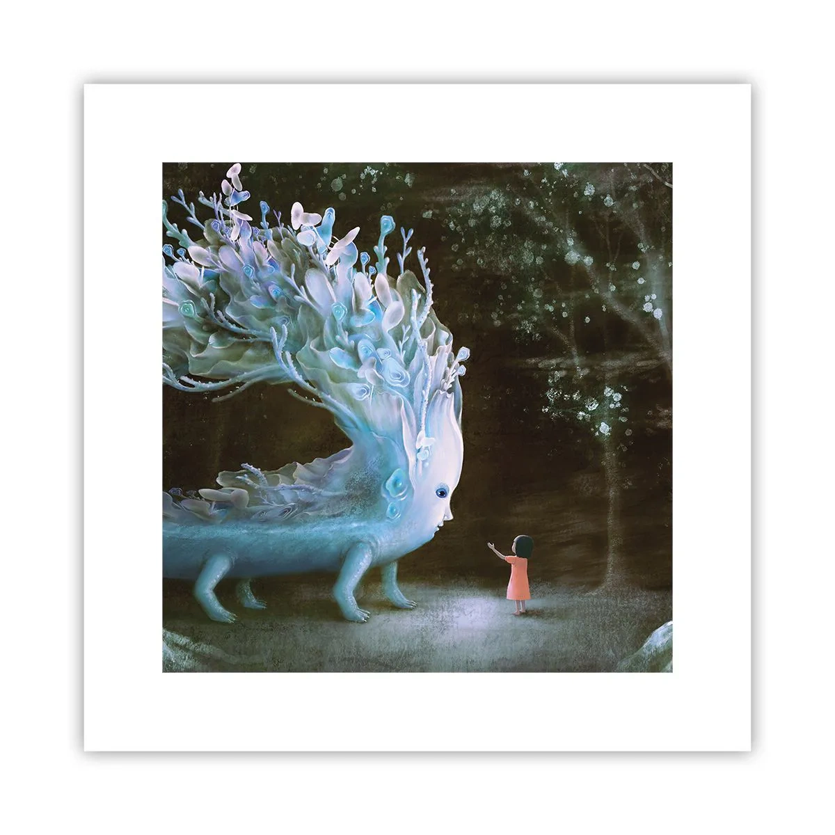 Affiche - Poster - Une rencontre fantastique - 30x30 cm