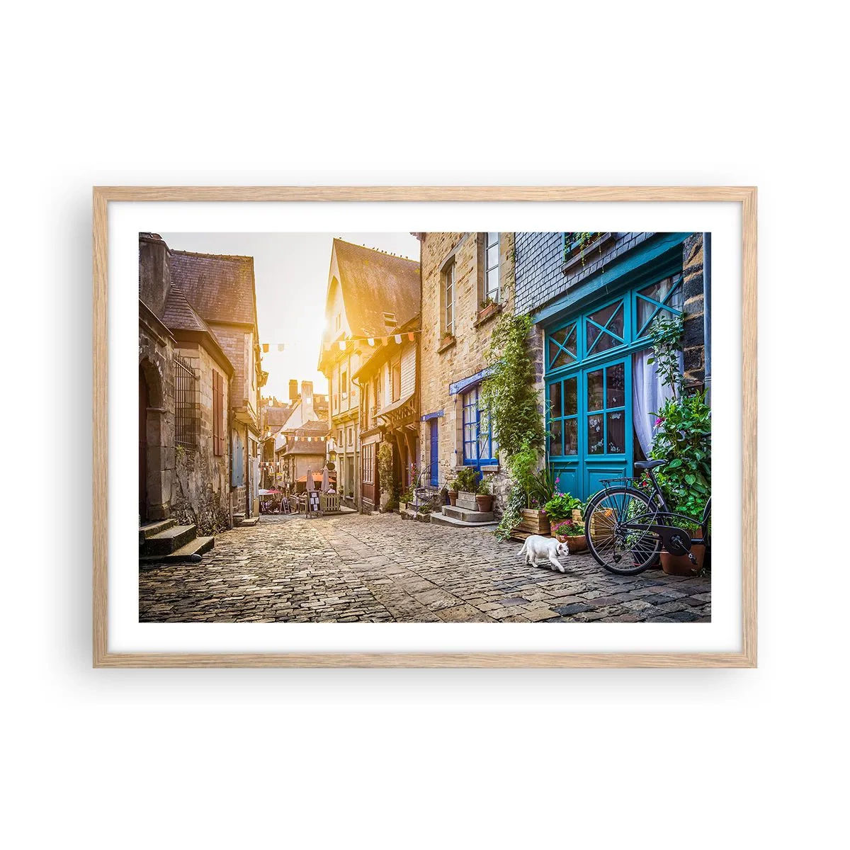 Affiche dans un chêne clair - Poster - Aux confins du monde - 70x50 cm