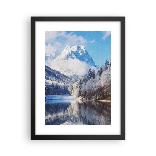 Affiche dans un cadre noir - Poster - Protecteur de la neige - 30x40 cm