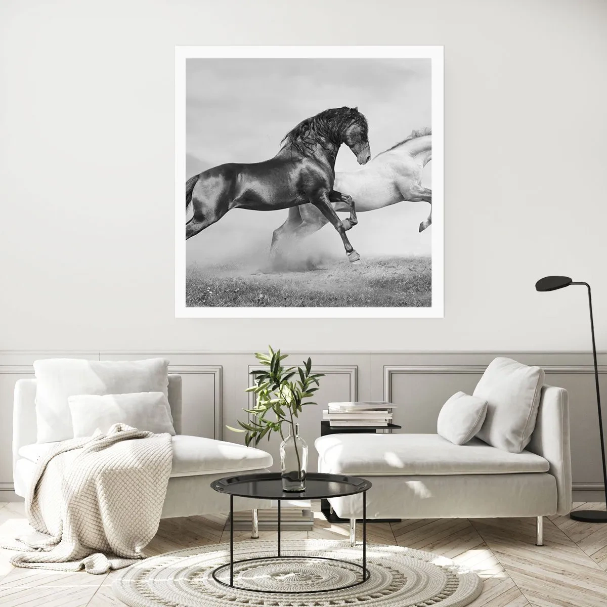 Affiche - Poster - Anges et démons - 40x40 cm