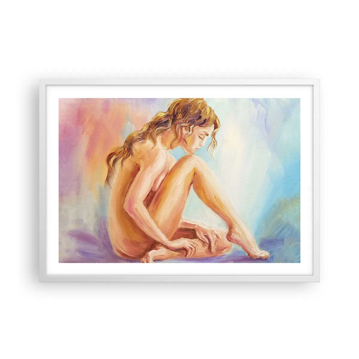 Affiche dans un cadre blanc - Poster - Acte de jeunesse - 70x50 cm