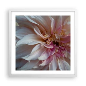 Affiche dans un cadre blanc - Poster - Fraîcheur fleurissante - 50x50 cm