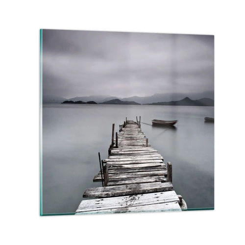 Impression sur verre - Image sur verre - Tu peux partir demain - 60x60 cm