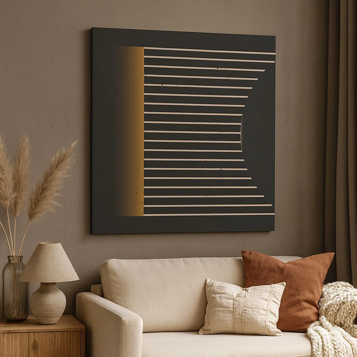 Impression sur toile - Image sur toile - Explorez les ténèbres - 30x30 cm