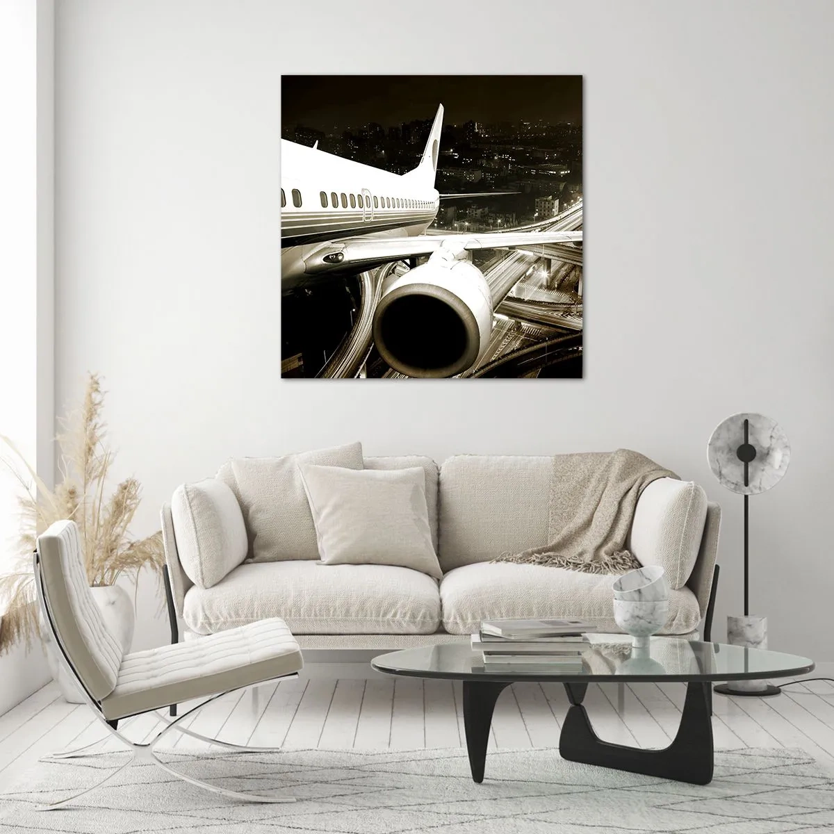 Impression sur verre - Image sur verre - Vole dans la nuit - 30x30 cm