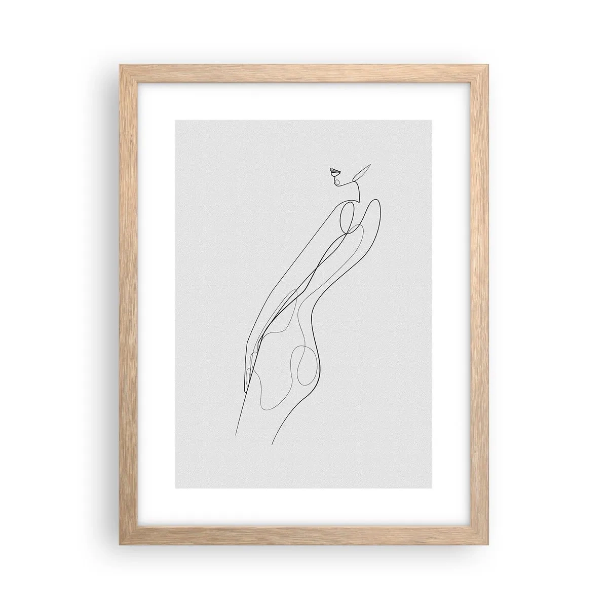 Affiche dans un chêne clair - Poster - Juste une promesse - 30x40 cm