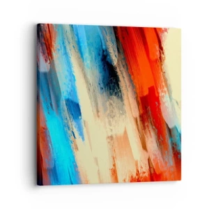 Impression sur toile - Image sur toile - Une cascade de couleurs - 30x30 cm