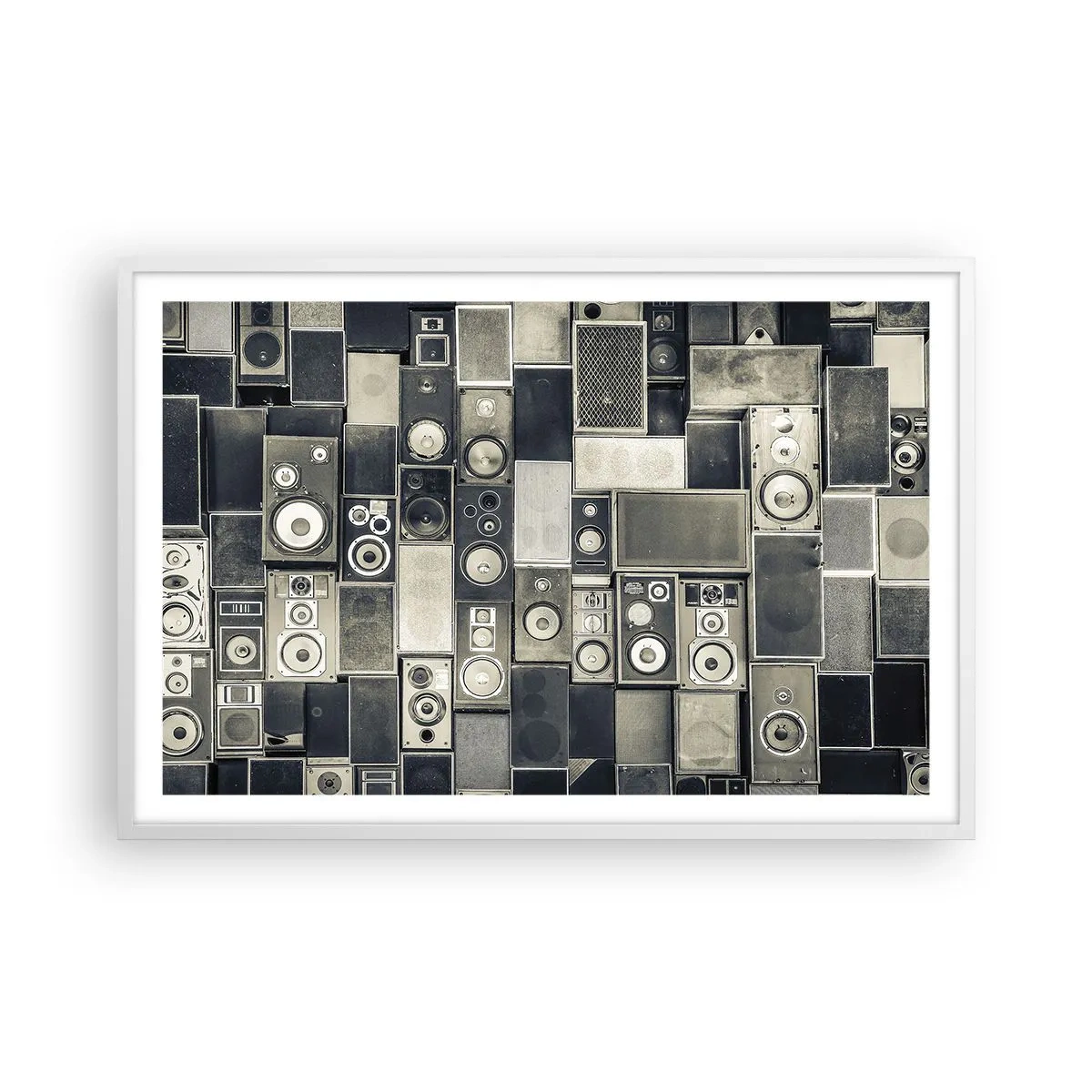 Affiche dans un cadre blanc - Poster - Tout va bien - 91x61 cm