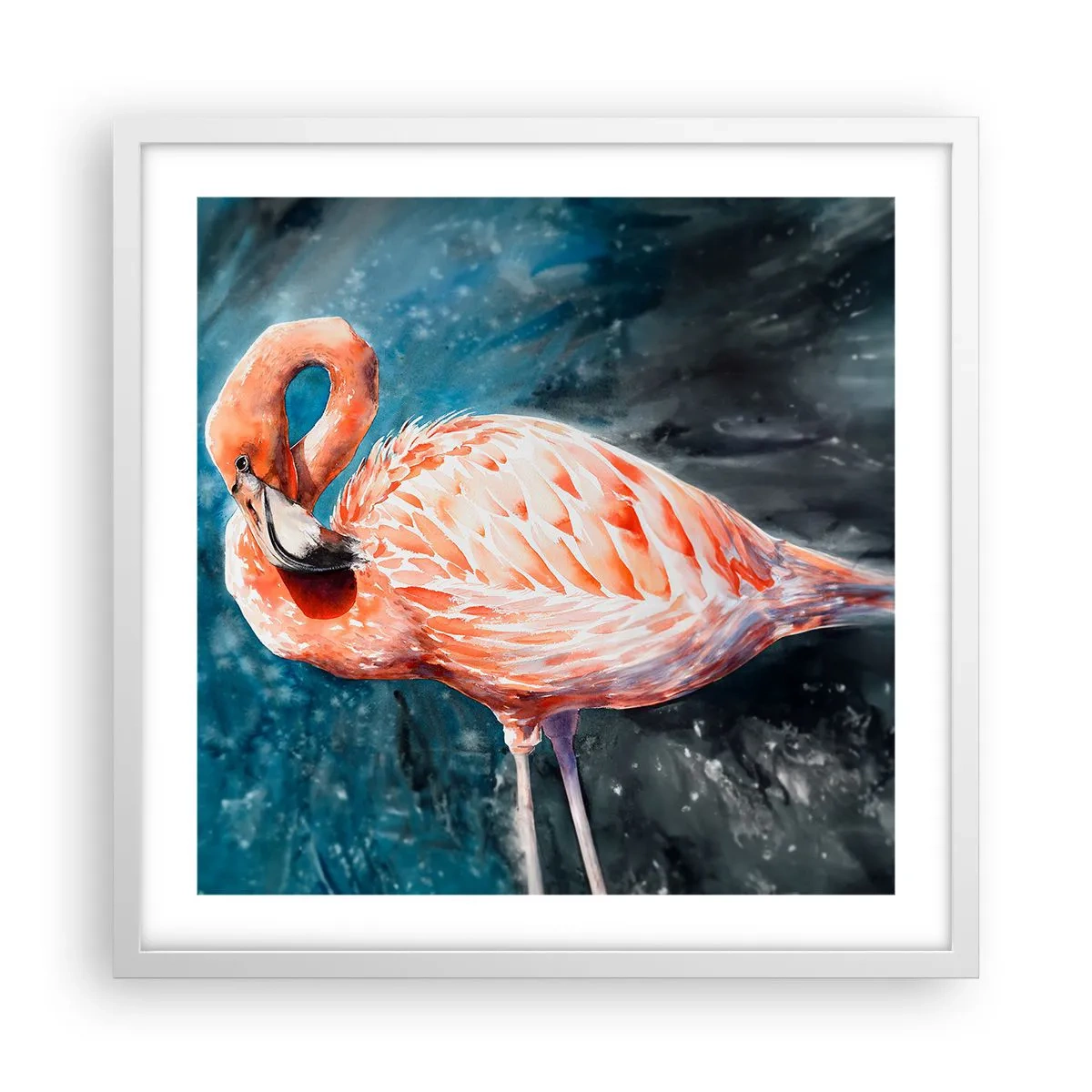 Affiche dans un cadre blanc - Poster - Décoratif par nature - 50x50 cm