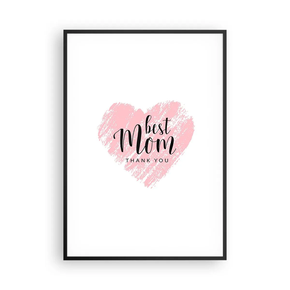 Affiche dans un cadre noir - Poster - Toujours au bon moment - 70x100 cm