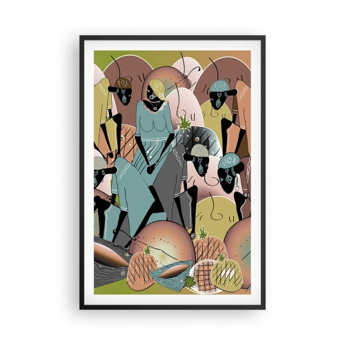 Affiche dans un cadre noir - Poster - De grandes fêtes arrivent - 61x91 cm