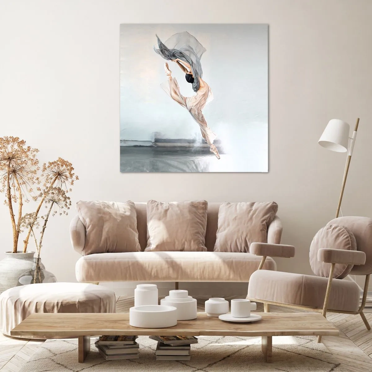 Impression sur toile - Image sur toile - Dans le ravissement de la danse - 40x40 cm