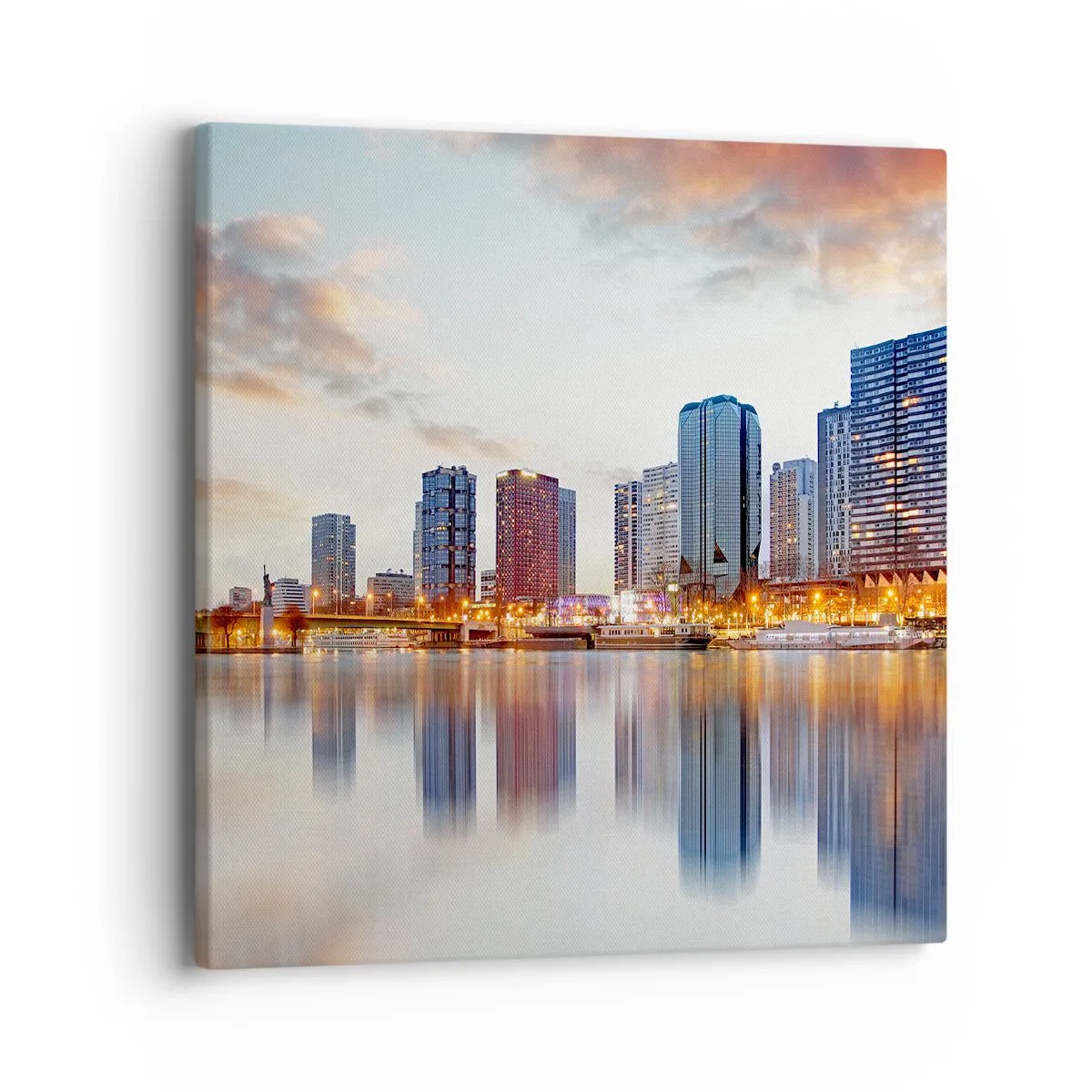 Impression sur toile - Image sur toile - La tranquillité monumentale de Paris - 40x40 cm