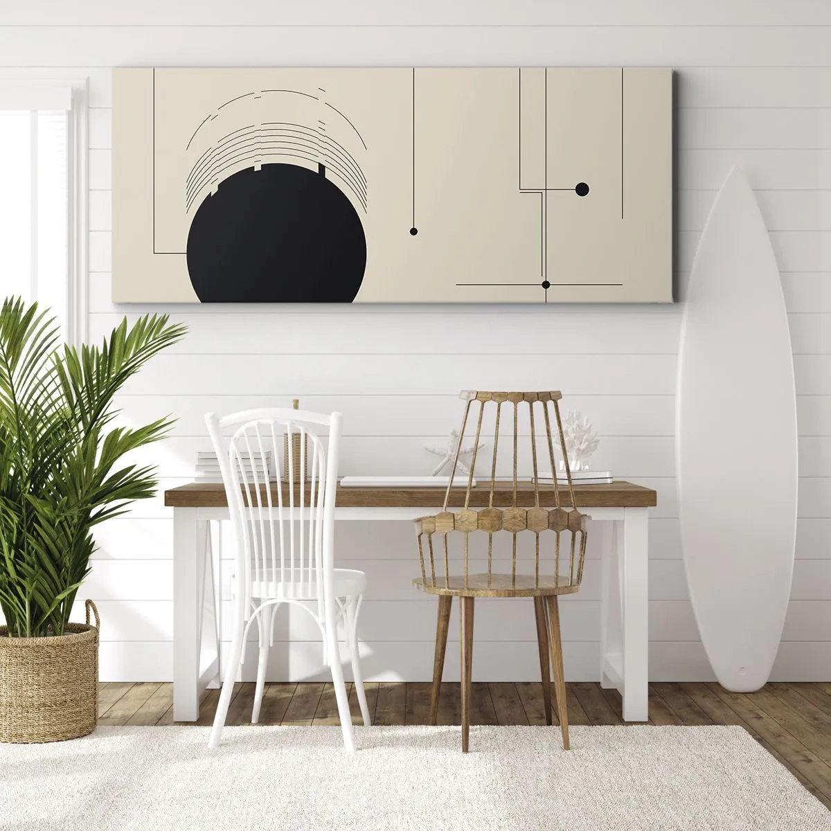 Impression sur toile - Image sur toile - Une composition flexible et dynamique - 90x30 cm