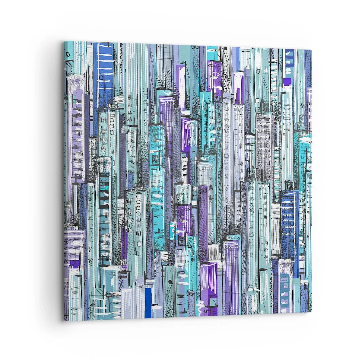 Impression sur toile - Image sur toile - Bleuâtre avec le ciel - 60x60 cm