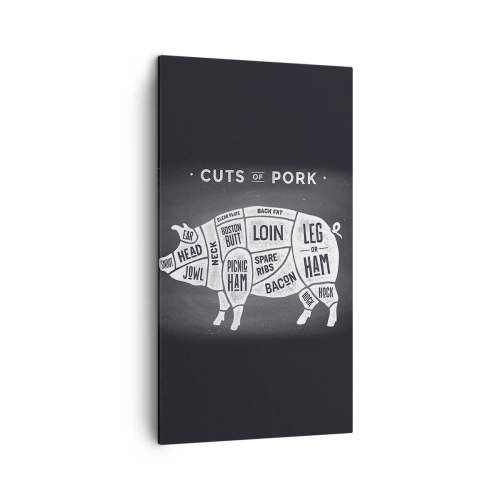 Impression sur toile - Image sur toile - L'art de la découpe - 45x80 cm