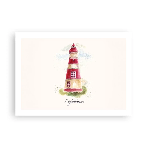 Affiche - Poster - Il y a toujours beau temps autour - 70x50 cm