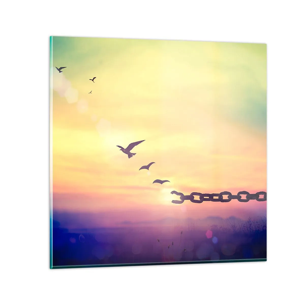 Impression sur verre - Image sur verre - La victoire de la liberté - 50x50 cm