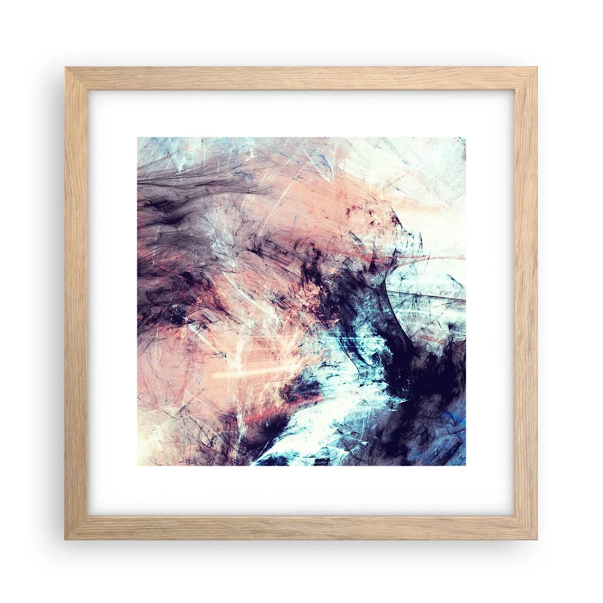 Affiche dans un chêne clair - Poster - Sentir le vent - 30x30 cm