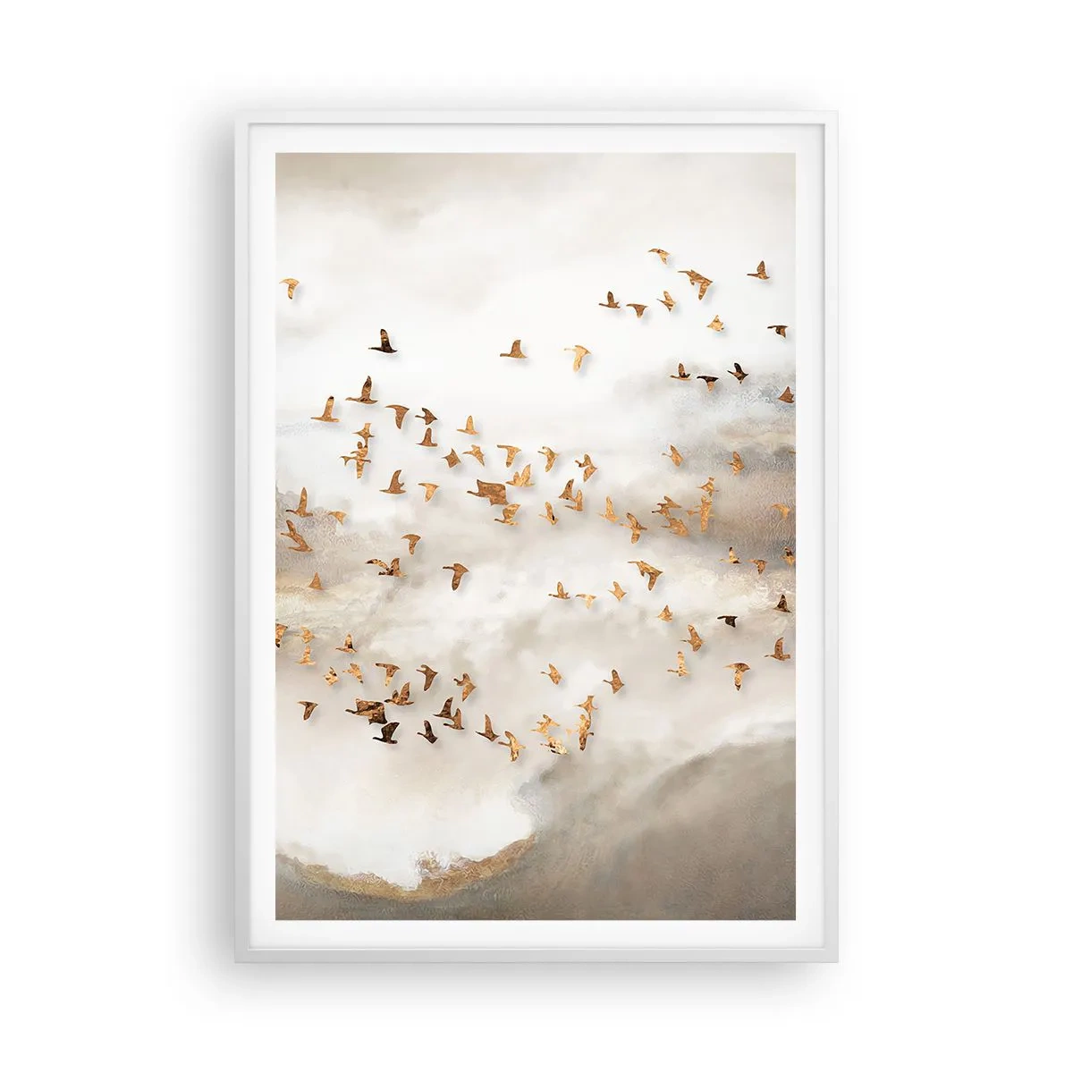 Affiche dans un cadre blanc - Poster - Il est l'heure… - 70x100 cm