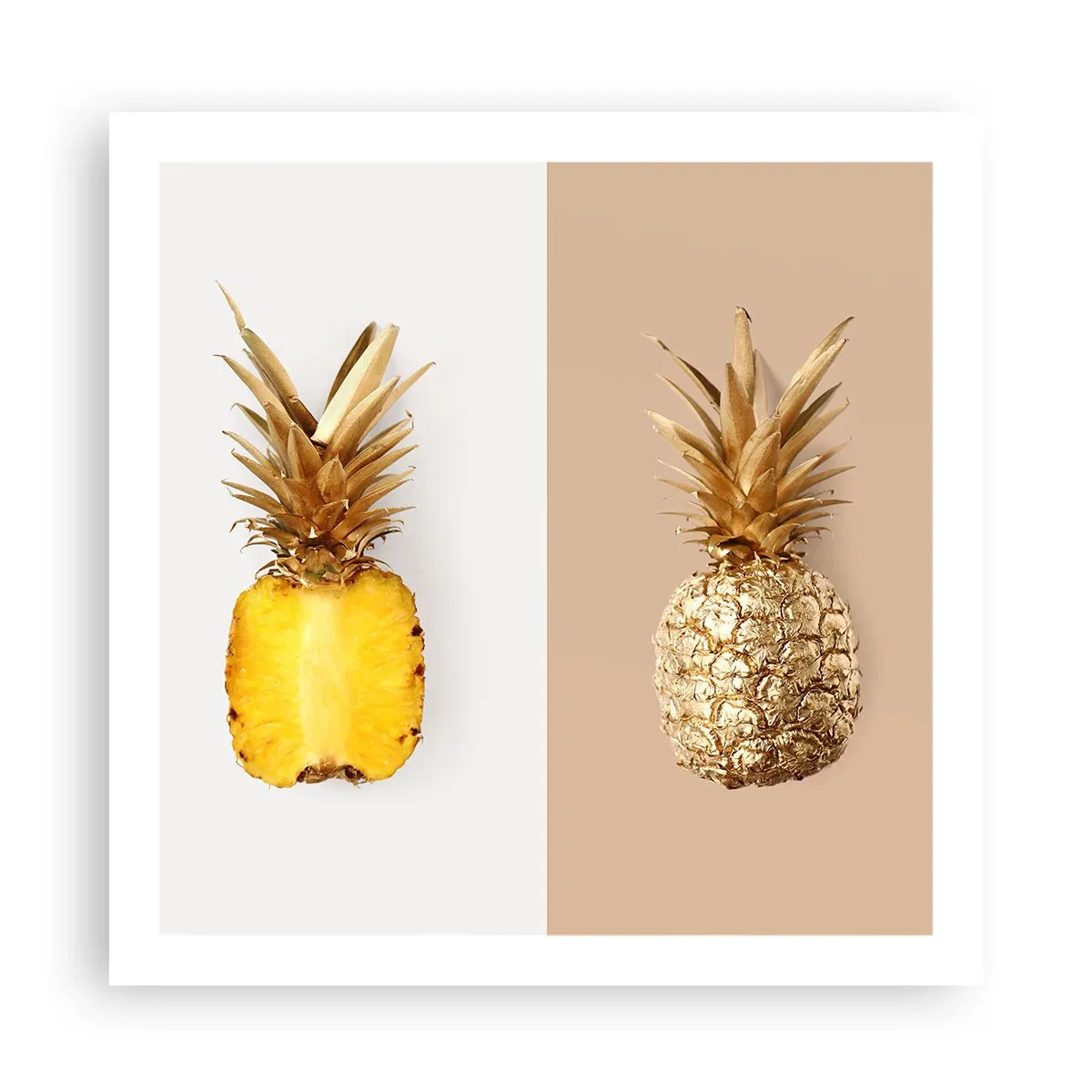Affiche - Poster - Ananas pour nous - 60x60 cm
