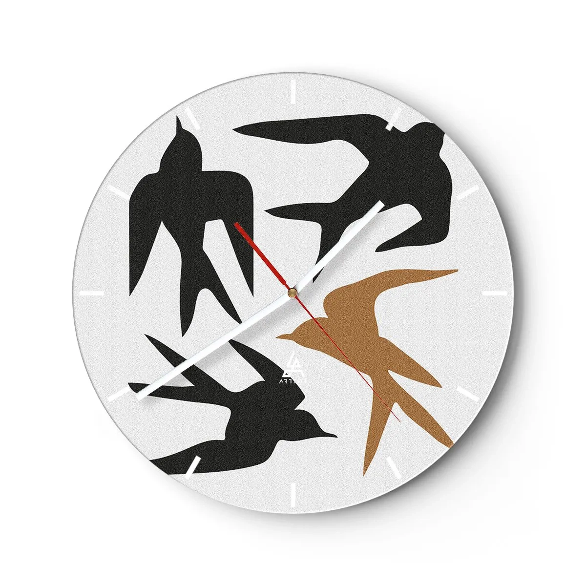 Horloge murale - Pendule murale - Avaler du plaisir - 40x40 cm