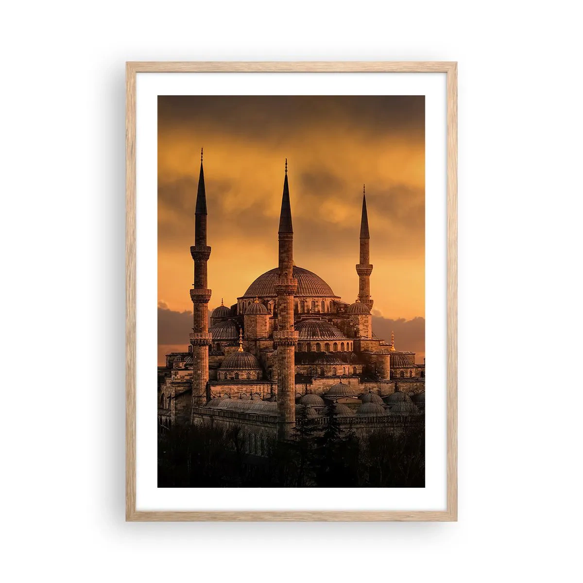 Affiche dans un chêne clair - Poster - Dieu est grand - 50x70 cm
