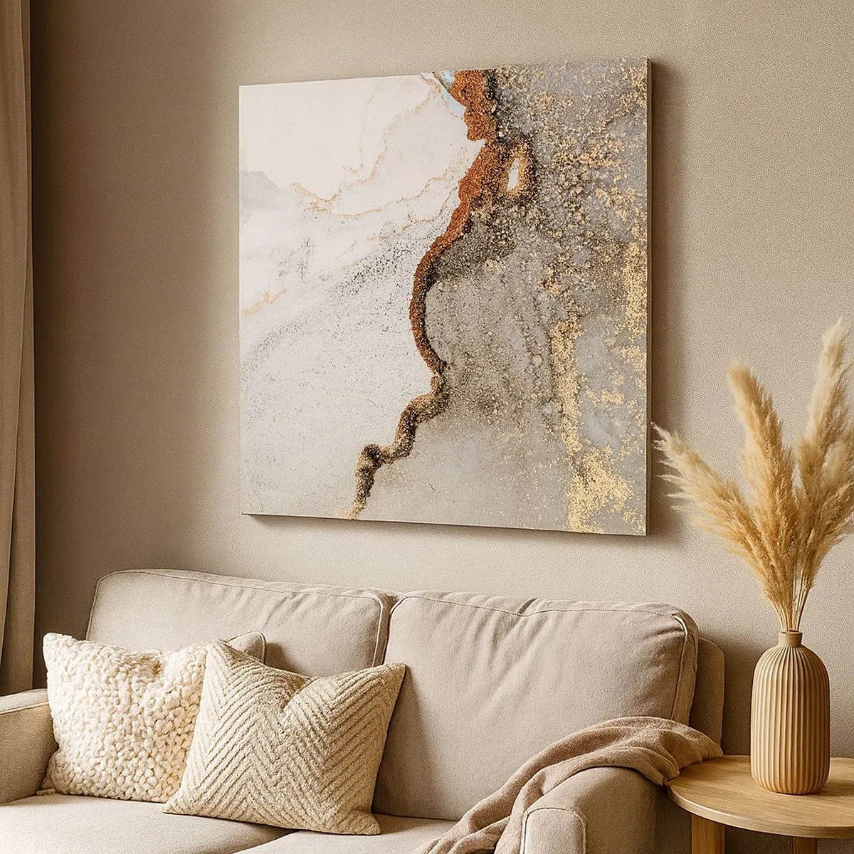 Impression sur toile - Image sur toile - Aux frontières des couleurs - 30x30 cm