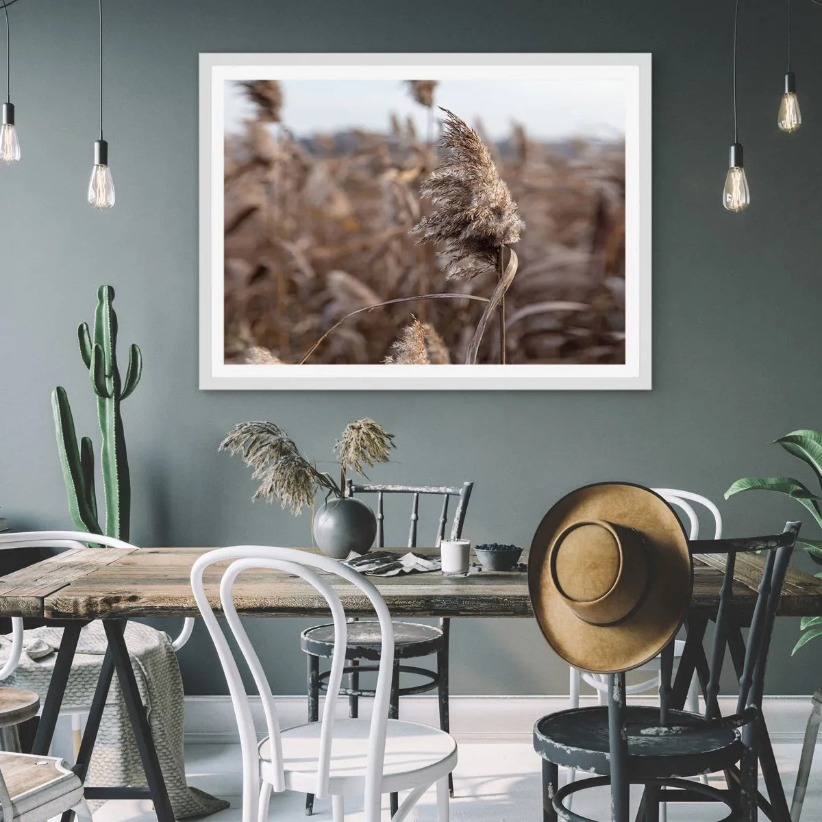 Affiche dans un cadre blanc - Poster - Il est temps de s'envoler avec le vent - 40x30 cm