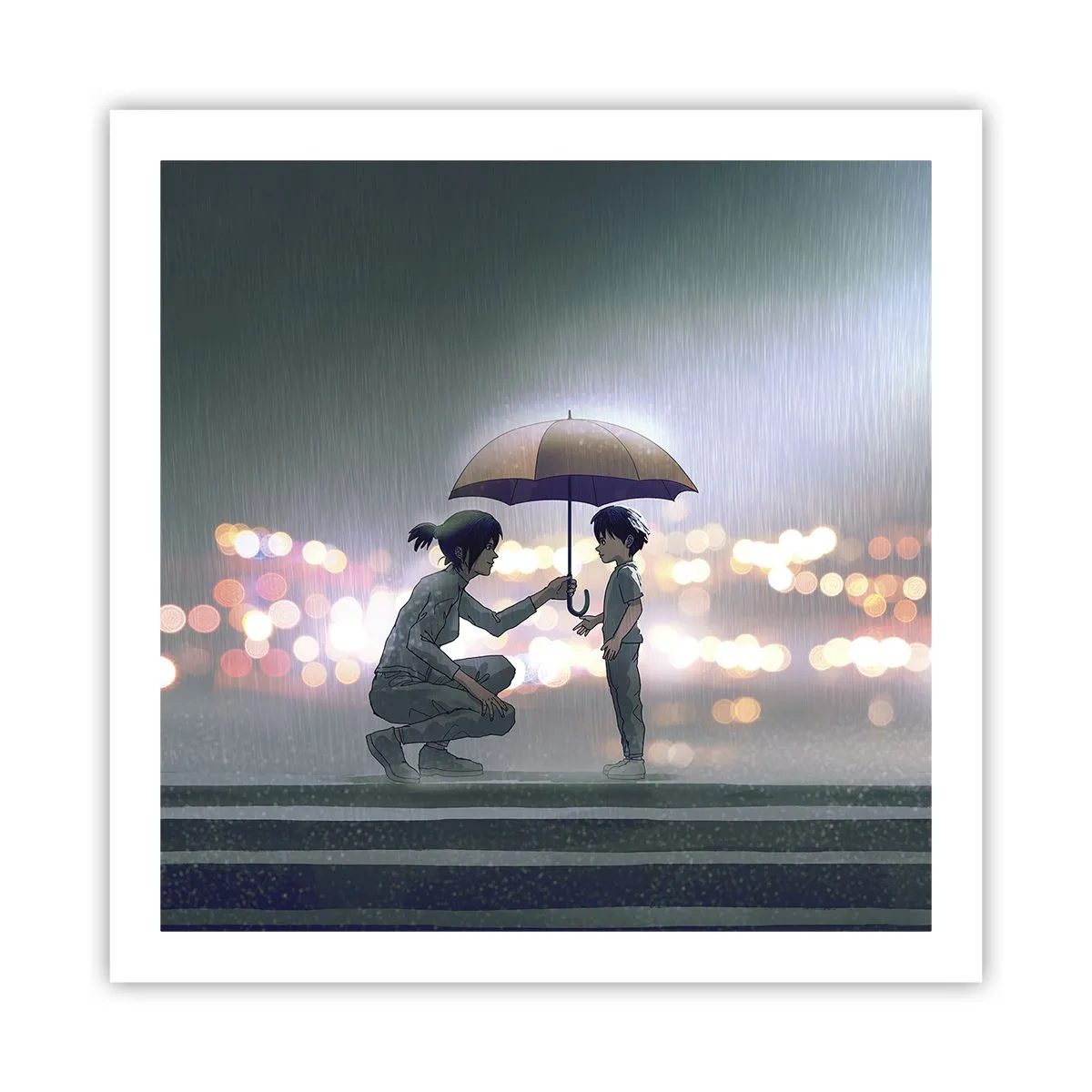 Affiche - Poster - Et maintenant, tout va bien - 60x60 cm