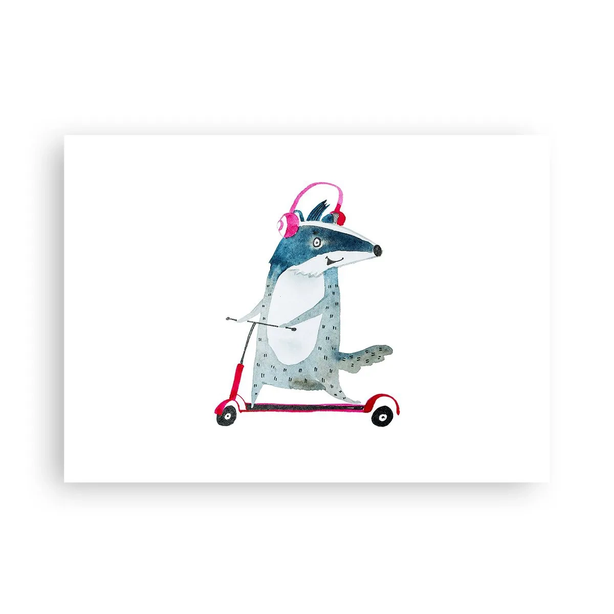 Affiche - Poster - La joie du blaireau - 70x50 cm