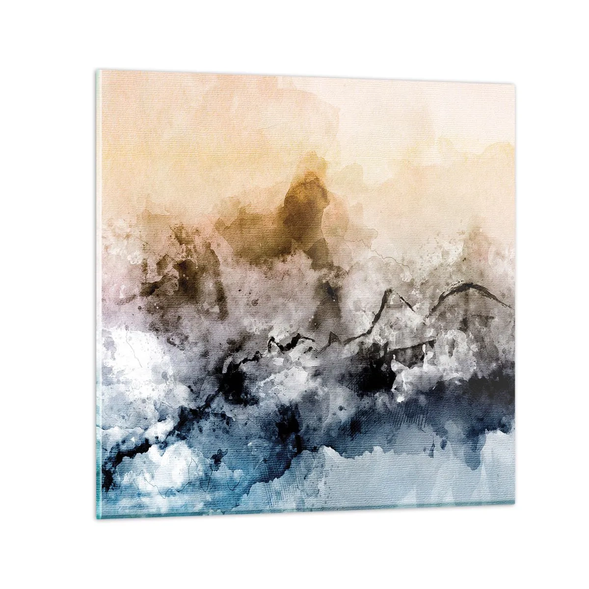 Impression sur verre - Image sur verre - Noyé dans un nuage de brouillard - 30x30 cm