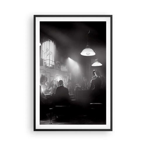 Affiche dans un cadre noir - Poster - Dans une ambiance jazz - 61x91 cm