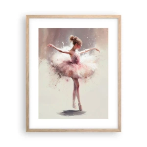 Affiche dans un chêne clair - Poster - Comme un jeune oiseau - 40x50 cm