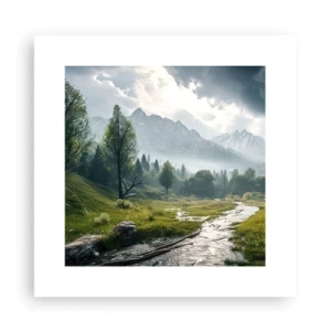 Affiche - Poster - Aller et retour - 30x30 cm