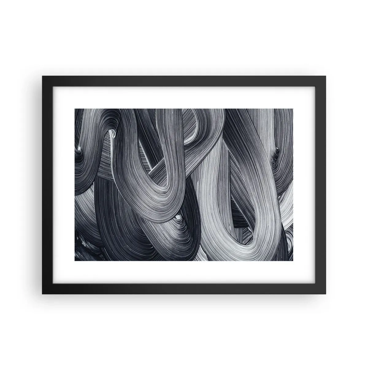 Affiche dans un cadre noir - Poster - La fluidité de la réalité - 40x30 cm