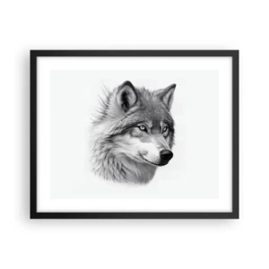 Affiche dans un cadre noir - Poster - Alpha – sans aucun doute - 50x40 cm