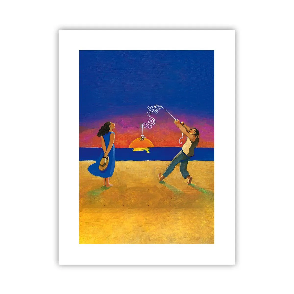 Affiche - Poster - Plus qu'une étoile dans le ciel - 30x40 cm