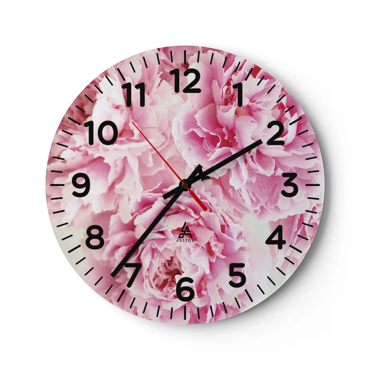Horloge murale - Pendule murale - En glamour rose - 40x40 cm