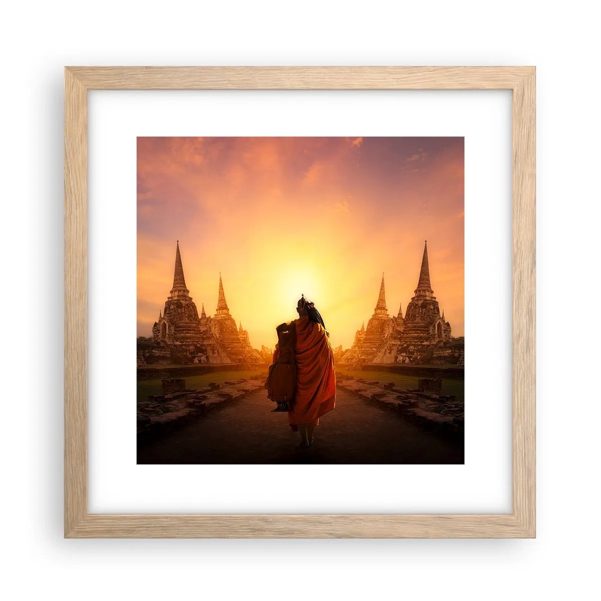 Affiche dans un chêne clair - Poster - En paix pour l'éternité - 30x30 cm