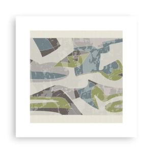 Affiche - Poster - Composition derrière la vitre - 30x30 cm