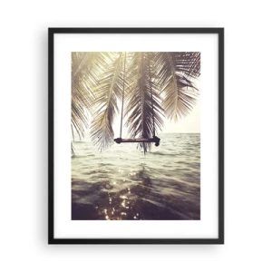 Affiche dans un cadre noir - Poster - Vous pouvez vous balancer dans les nuages ​​à volonté - 40x50 cm