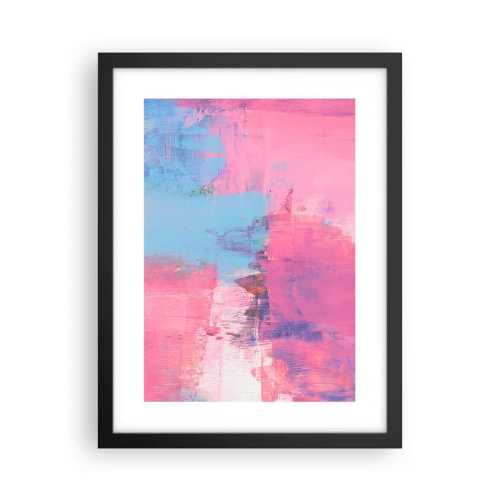 Affiche dans un cadre noir - Poster - Du rose, du bleu et une pincée de lumière - 30x40 cm