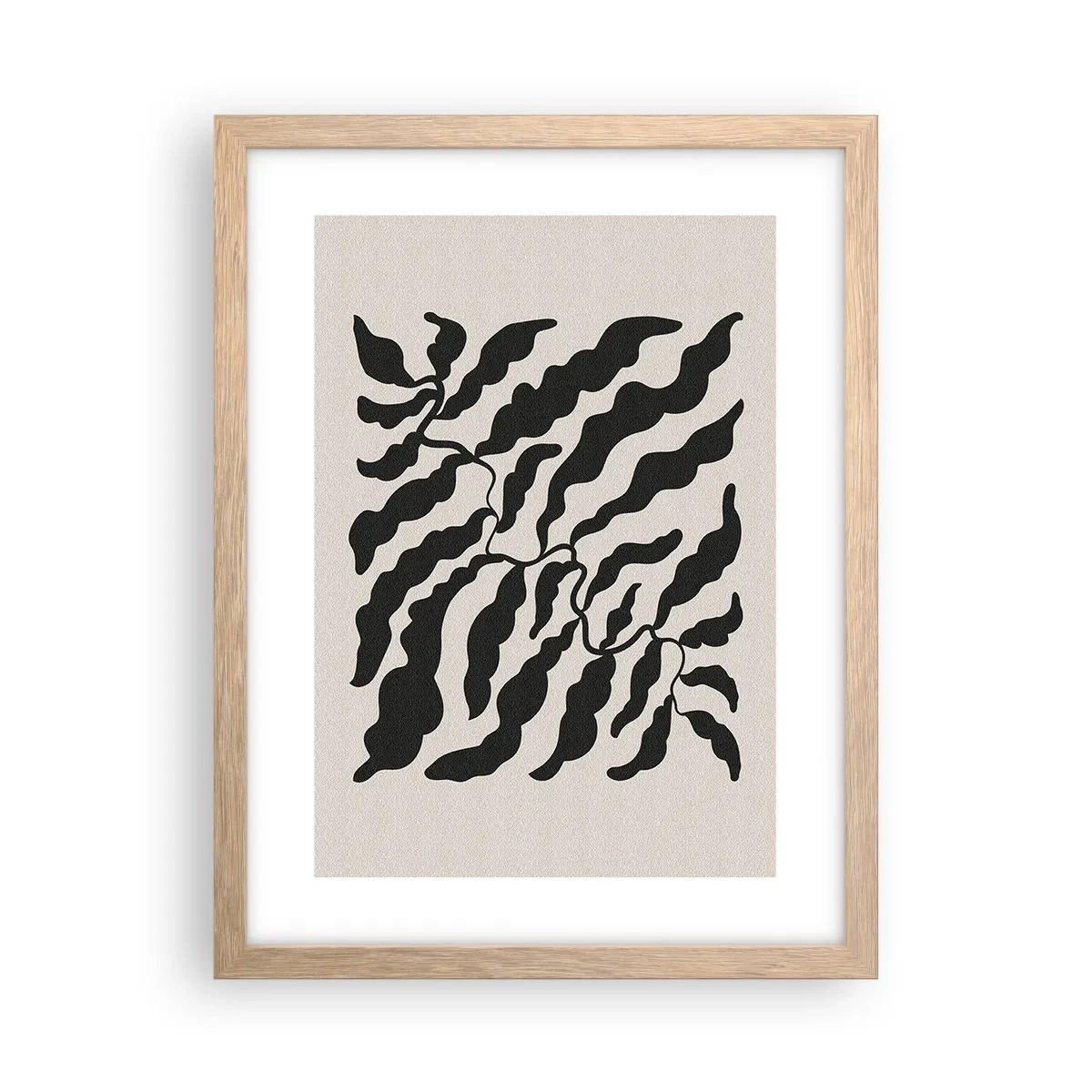 Affiche dans un chêne clair - Poster - La nature du carré - 30x40 cm