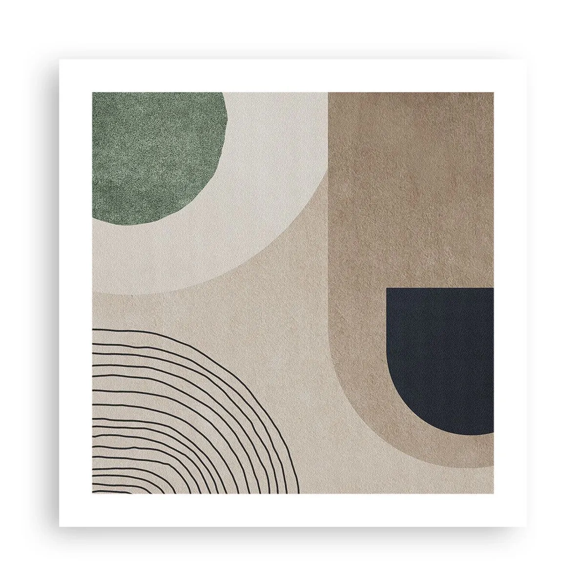 Affiche - Poster - La douceur de l'ovale - 50x50 cm